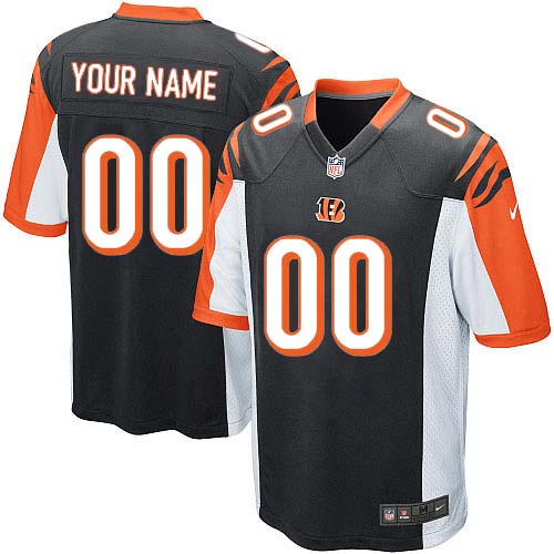 Youth Elite Nike Jersey Black Home - Customized NFL Cincinnati Bengals